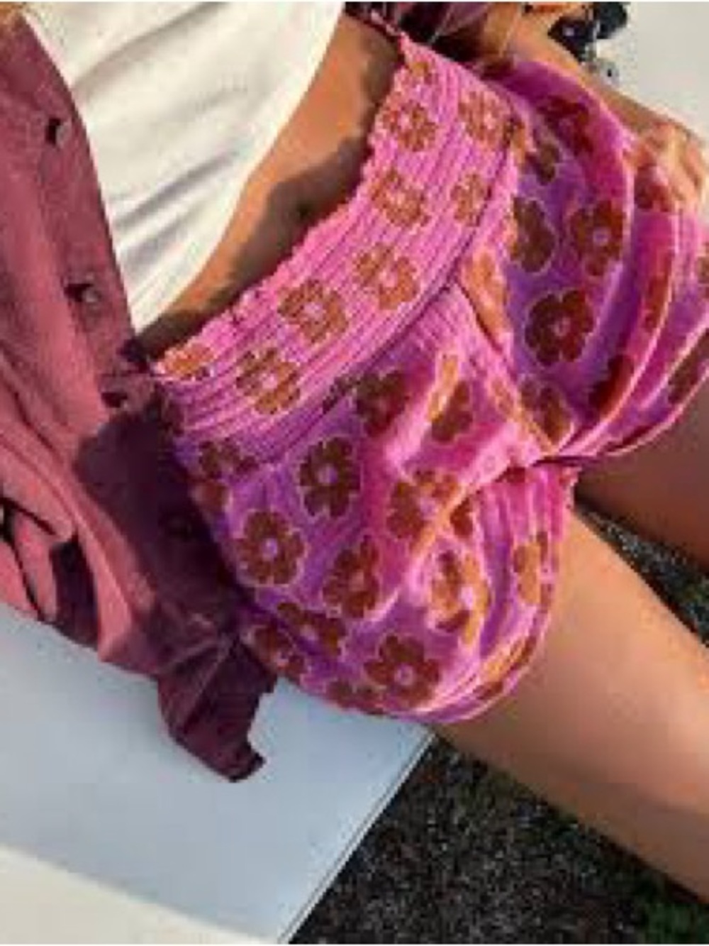 UO | Out From Under - Pink Floral Shorts